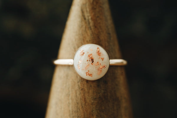 Solid Gold Round Ring