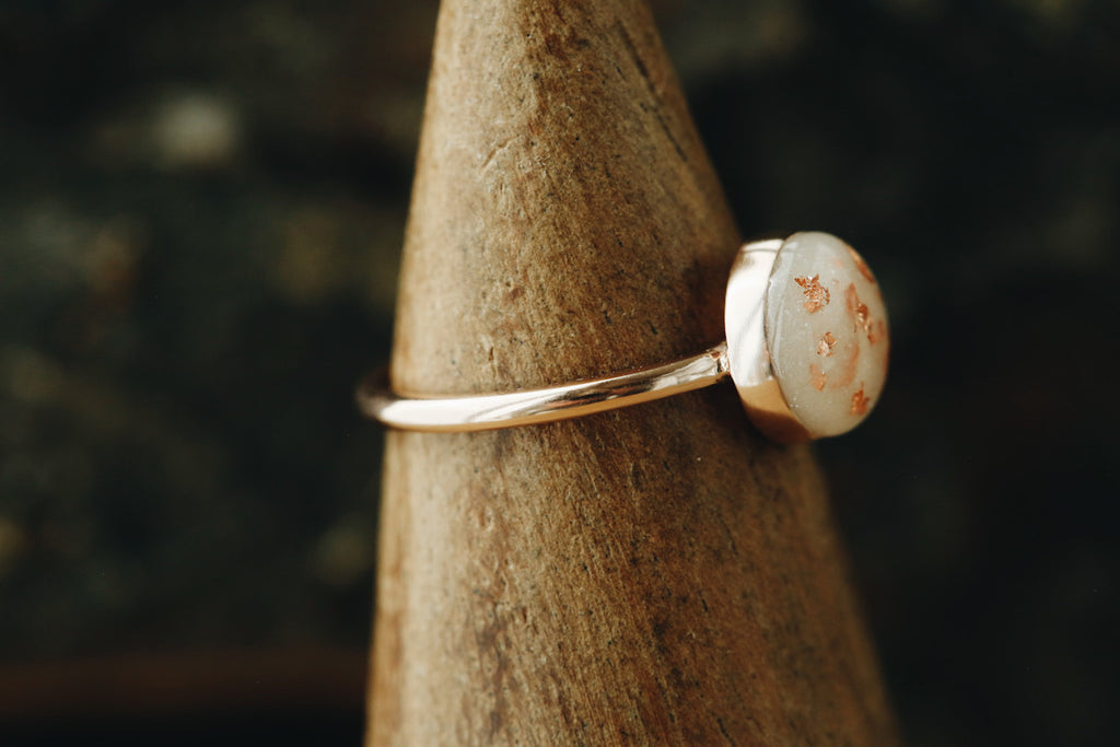 Solid Gold Round Ring