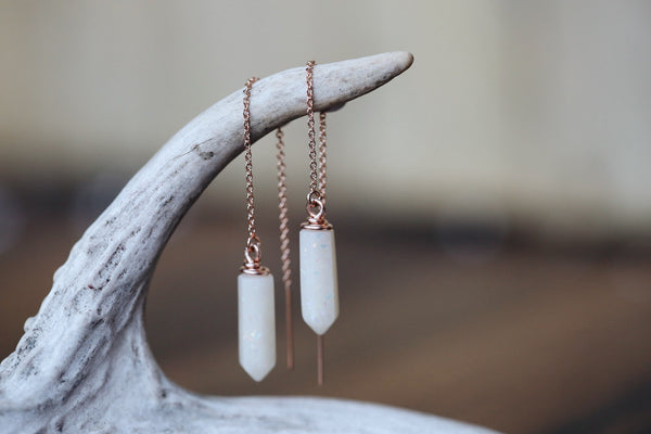 Crystal thread earrings