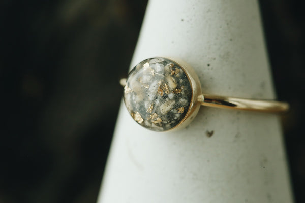 Solid Gold Round Ring
