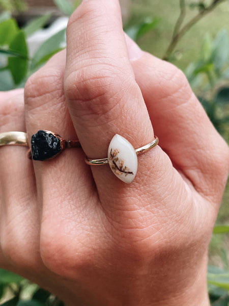 Vertical Marquise Ring