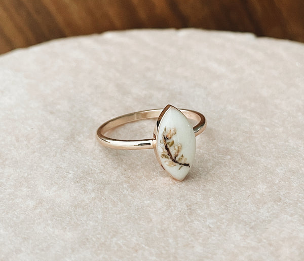 Vertical Marquise Ring