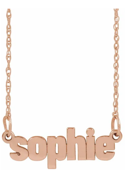 Nameplate Neckalce