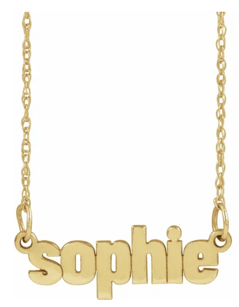 Nameplate Neckalce