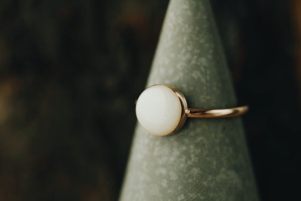 Solid Gold Round Ring